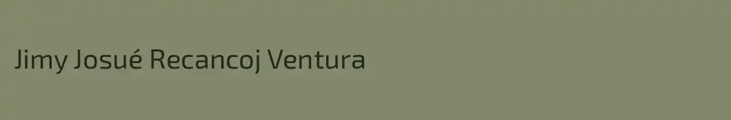 Jimy Josué Recancoj Ventura